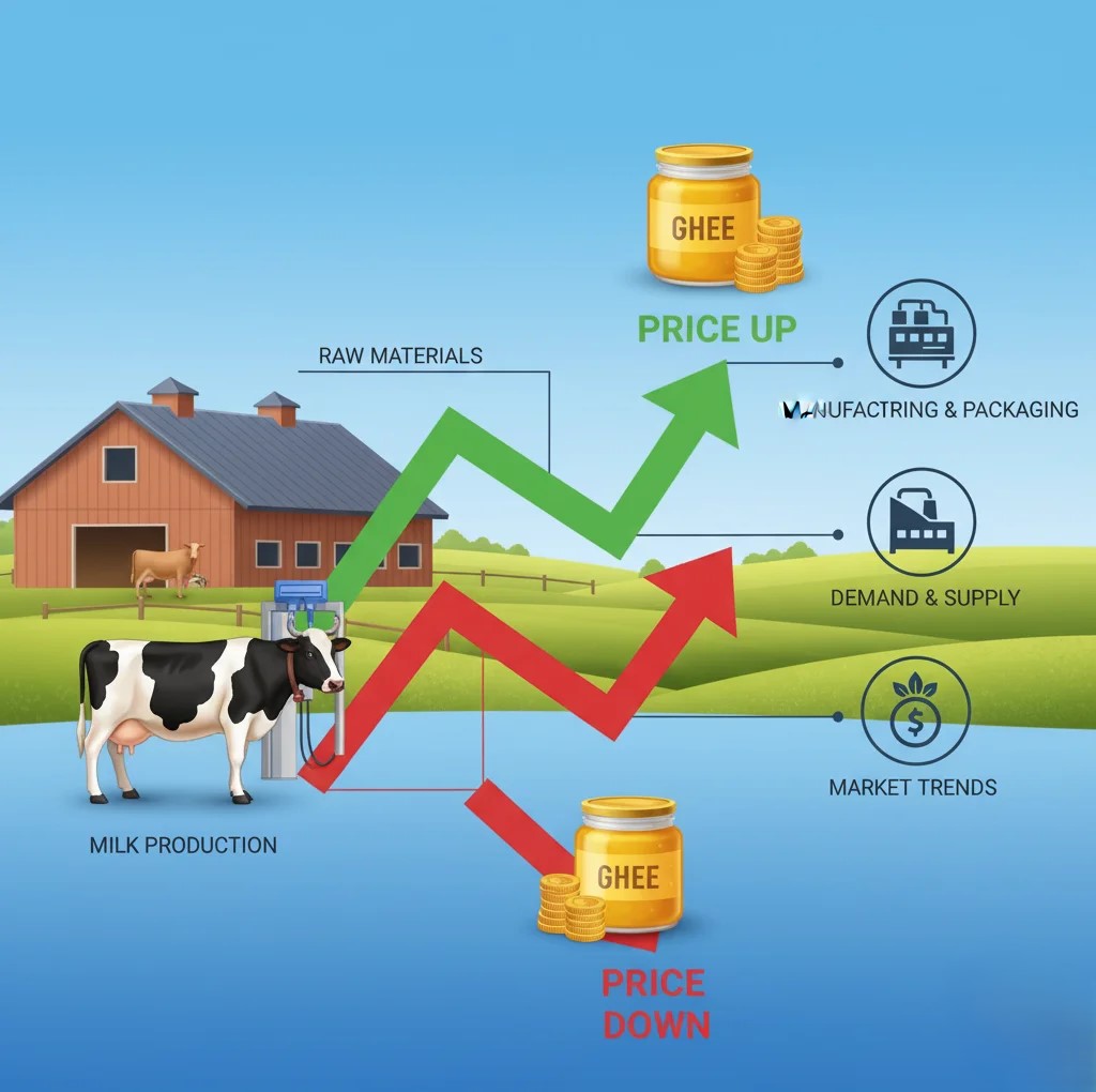 average price of desi ghee (2025)