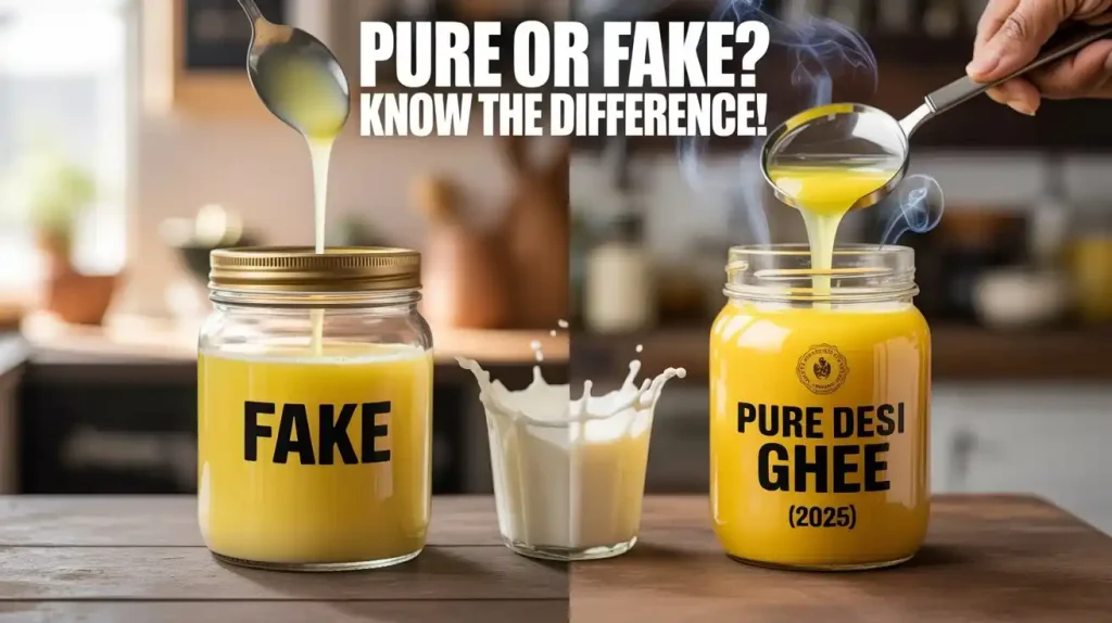 How to Identify Fake vs Pure Desi Ghee (2025) — Simple Tests & Tips